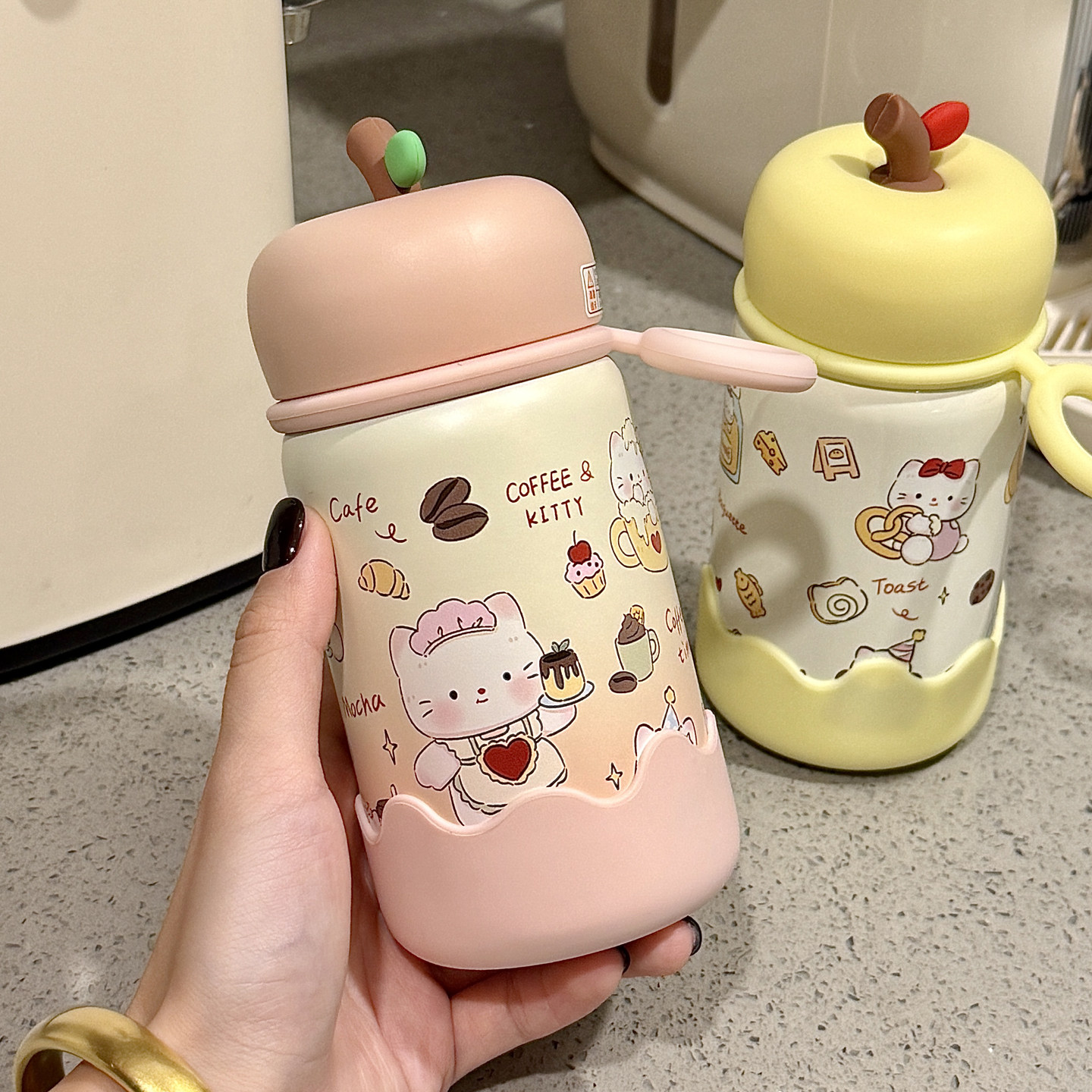 网红水杯女新款2025高颜值316不锈钢保温杯学生可爱杯子便携小巧,餐饮具,保冷/保温杯,淘宝优惠券,粉丝福利购,淘宝优惠卷