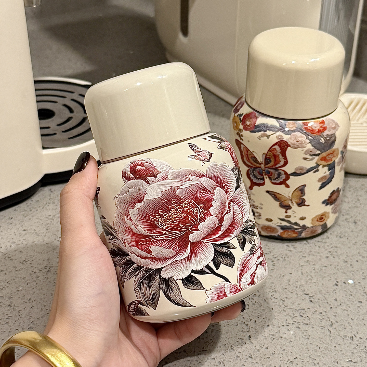 水杯带盖喝水复古保温杯女士高颜值2025新款316不锈钢杯子便携,餐饮具,保冷/保温杯,淘宝优惠券,粉丝福利购,淘宝优惠卷