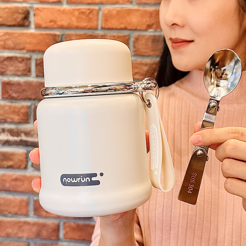 316不锈钢保温杯焖烧杯带勺子