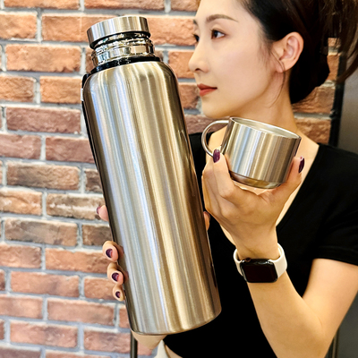 316不锈钢水杯带盖喝水大水壶