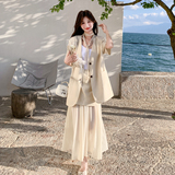 夏上新外套+半身裙套装配丝带805-P165K238，女装套装/套裙，2C153