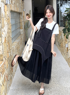 现货 设计感背带裙套装2C153-3395-套装P155K238 单裙子P125K208