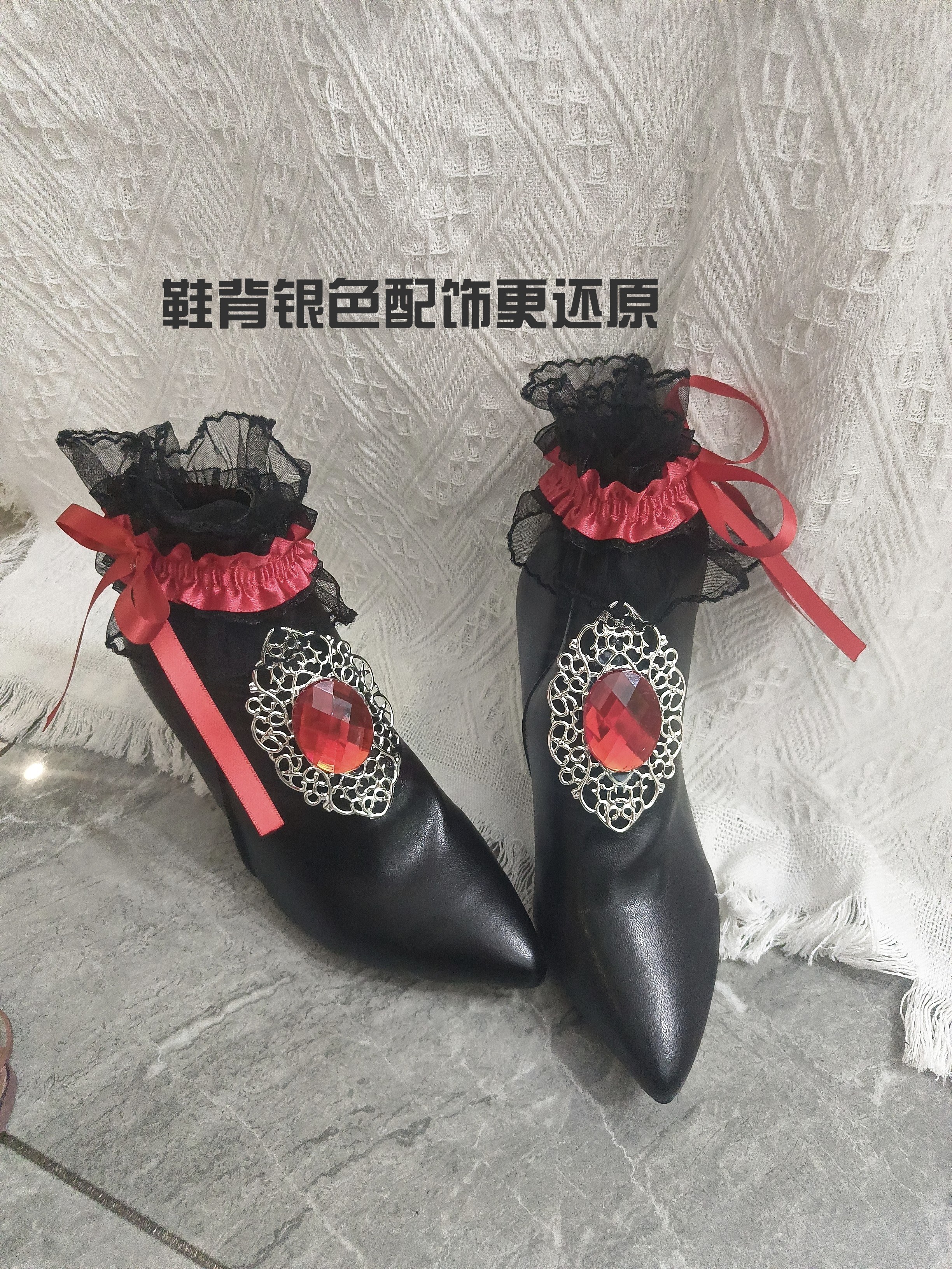 第五人格小女孩cos石榴蝶小姐鞋子游戏道具鞋cos石榴蝶小姐高跟鞋