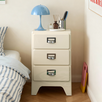 日式复古卧室床头柜收纳柜子