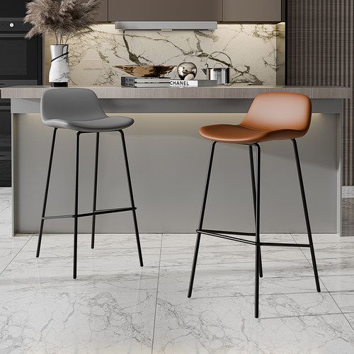 现代简约吧椅意式家用高脚椅