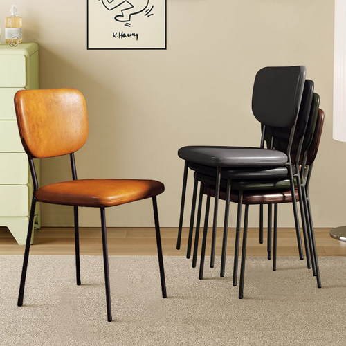 犇超家用餐椅可叠放靠背椅书桌椅