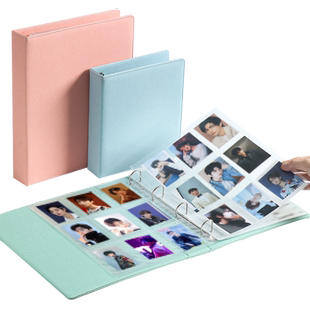 拍立得相册专辑小卡明信片追星收纳册内页咕卡爱豆明星小卡卡册活页四宫格九宫格内页相片相册本纪念册收藏册