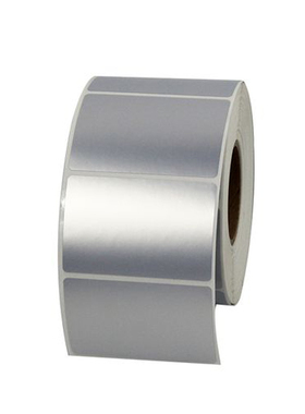 热卖PET贴纸60X40亚银不干胶纸TSC244 CP2140 ZD888T防水条码纸