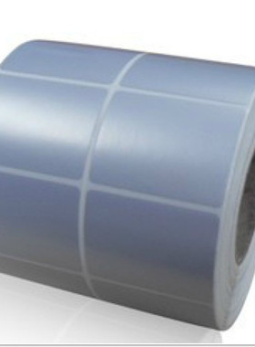 热卖PET PVC条码纸50x40哑银贴纸50x40mmx1500张防水不干胶标签纸