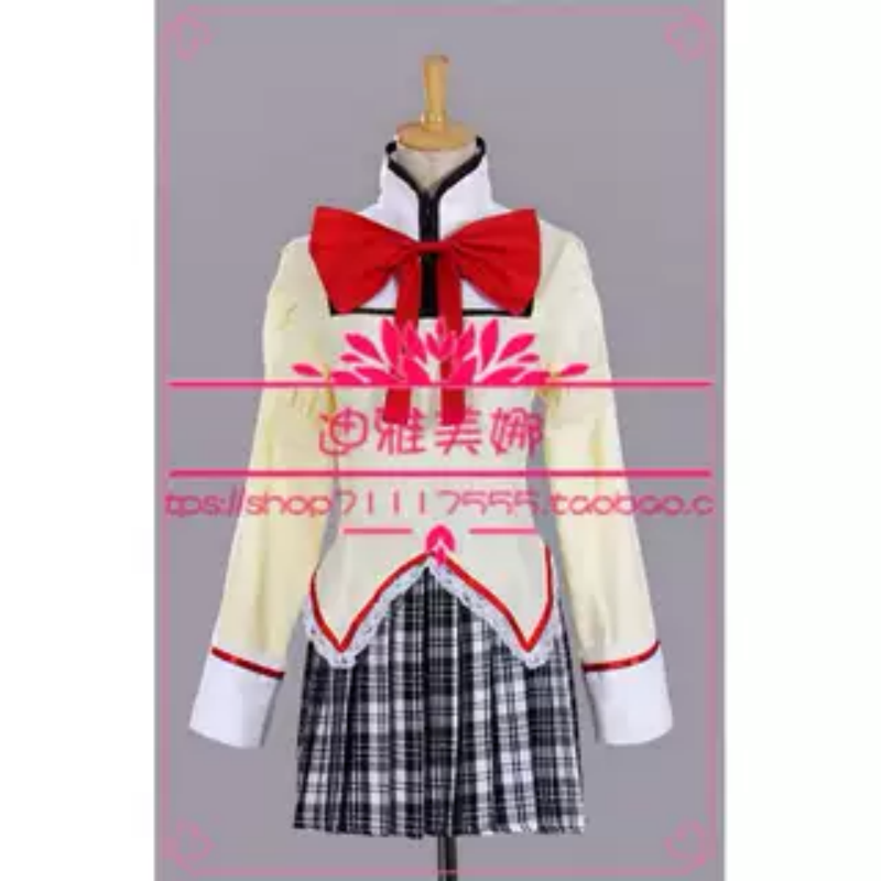 迪雅美娜cosplay魔法少女小圆校服 立见泷原中学女生制服cos定制