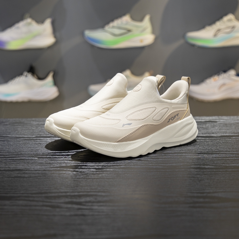 李宁防泼水女子一脚蹬休闲鞋