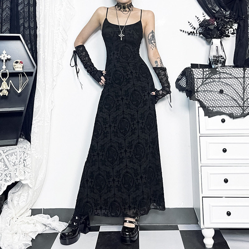Gothic哥特暗黑风性感个性连衣裙