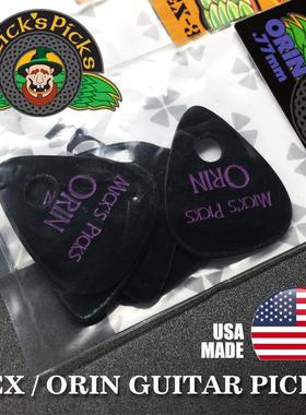 美产MICK'S PICKS弹性夹层尤克里里毛毡拨片电木吉他贝斯专用弹片