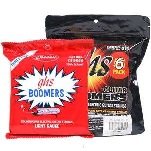 美产GHS GBL GBXL电吉他弦 镀镍防锈涂层琴弦 09-42三 五套装 010