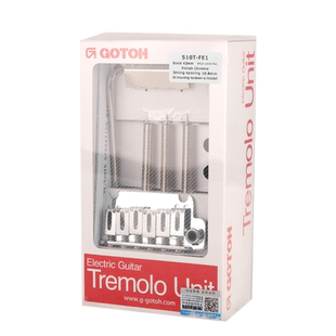 日本GOTOH 510T-FE1银色电吉他颤音琴桥ST单摇拉弦板套装琴码系统