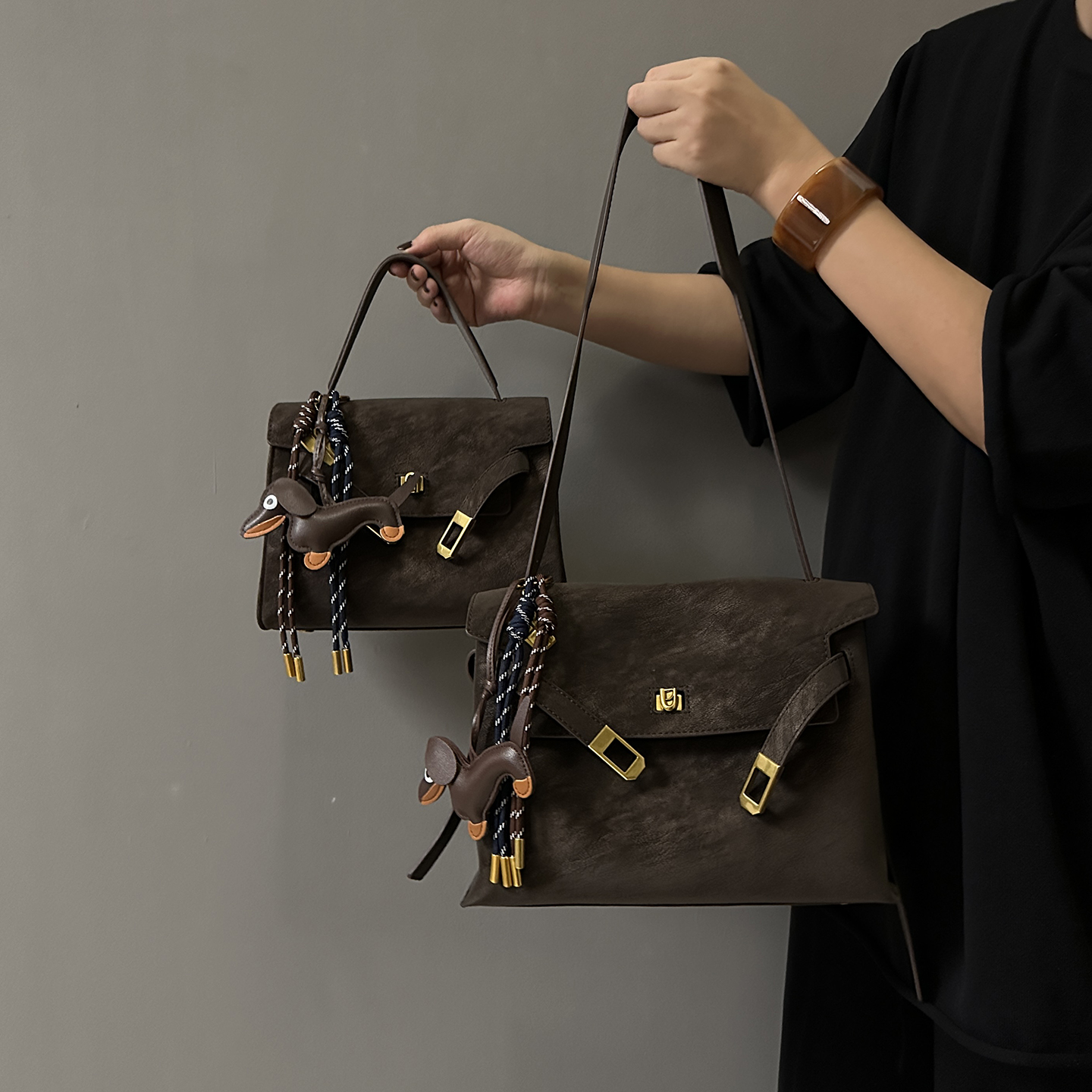 2025秋冬新款复古凯莉包