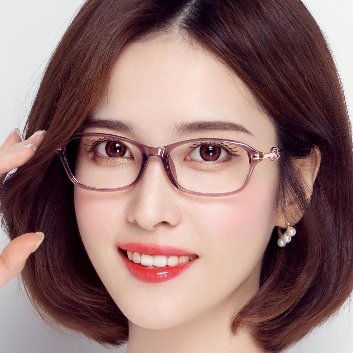 近视眼镜女超轻防蓝光护目变色眼镜女超轻优雅镂空丹阳老花眼镜女