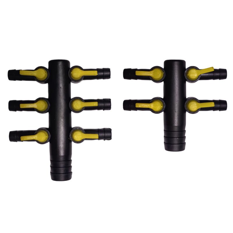进口20mm转8mm（18转8mm）高级耐腐蚀分配器8MM气管配件可调气量 - 实物图