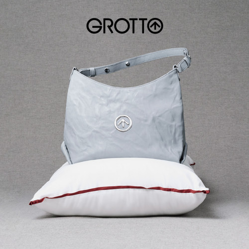 GROTTO个乐蓝石hobo单肩斜挎包