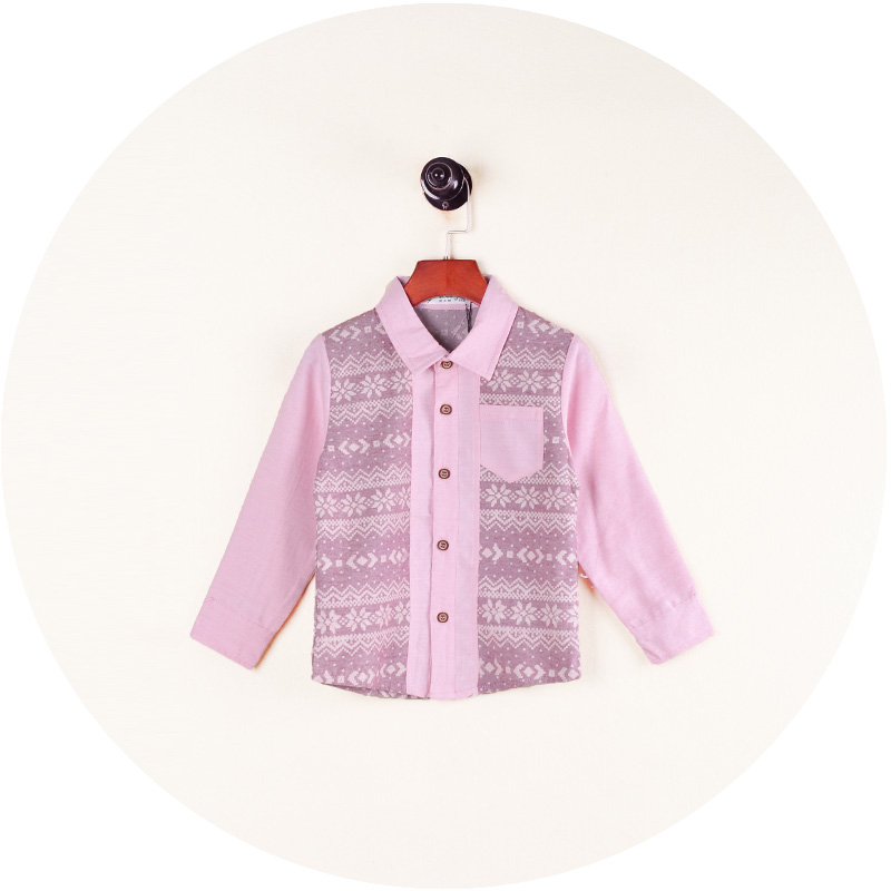 Chemise enfant à manche longue - Ref 2082978 Image 1