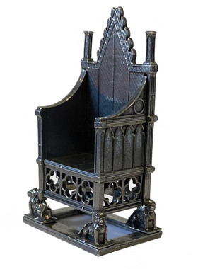 现货 英国伦敦西敏寺爱德华一世加冕王位小型复刻摆件金属环保