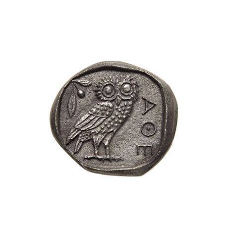 预定 英国旅游大英博物馆纪念礼品纪念币古代希腊小猫头鹰雅典娜