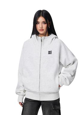 【Achock官方店】acac系列简约纯色外套高领百搭情侣早秋开衫卫衣