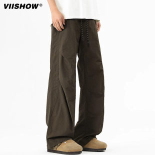 男款 裤 2025新款 直筒工装 日系潮牌宽松阔腿百搭个性 VIISHOW休闲裤