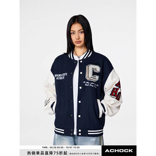 Achock官方店复古刺绣夹