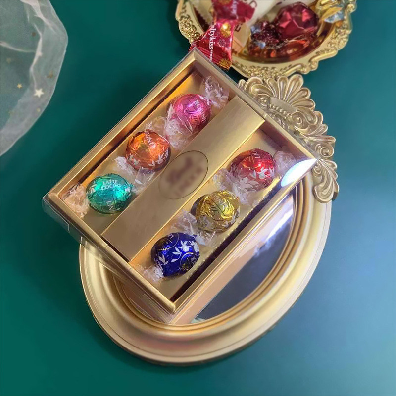 结婚回礼金色透明喜糖盒瑞士莲德芙创意礼盒伴手礼盒网红包装盒,节庆用品/礼品,糖盒/糖盒配件,淘宝优惠券,粉丝福利购,淘宝优惠卷