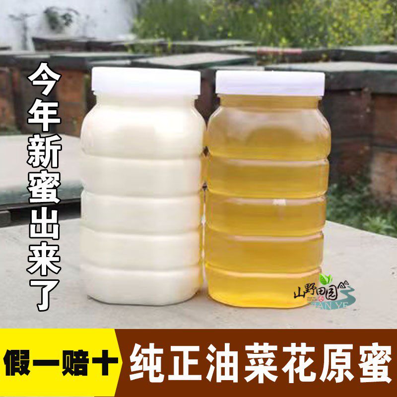 25年油菜花蜂蜜无添加天然成熟野生纯正农家自产结晶新鲜原蜜包邮