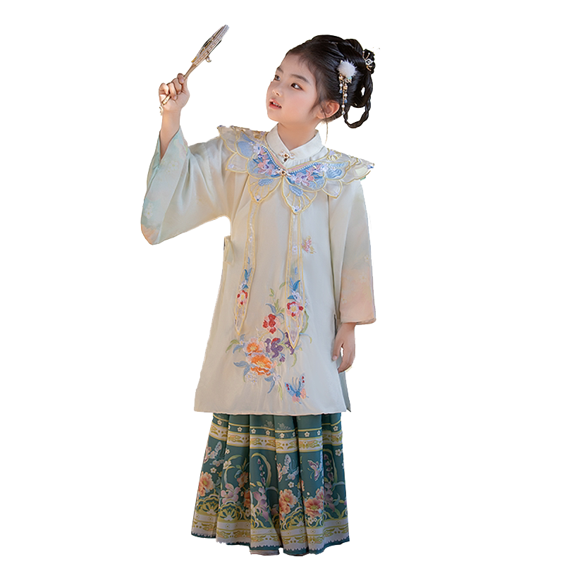 2026新款汉服女童儿童古装套装中国风改良超仙女孩舞蹈春秋演出服