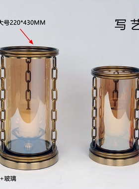 金属烛台摆件罐子清仓样板间欧式