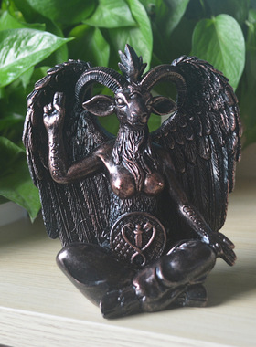 跨境新品安息日山羊头恶魔摆件