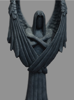 黑暗天使雕像树脂工艺品摆件