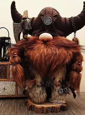 勇士侏儒玩偶毛绒公仔摆件工艺