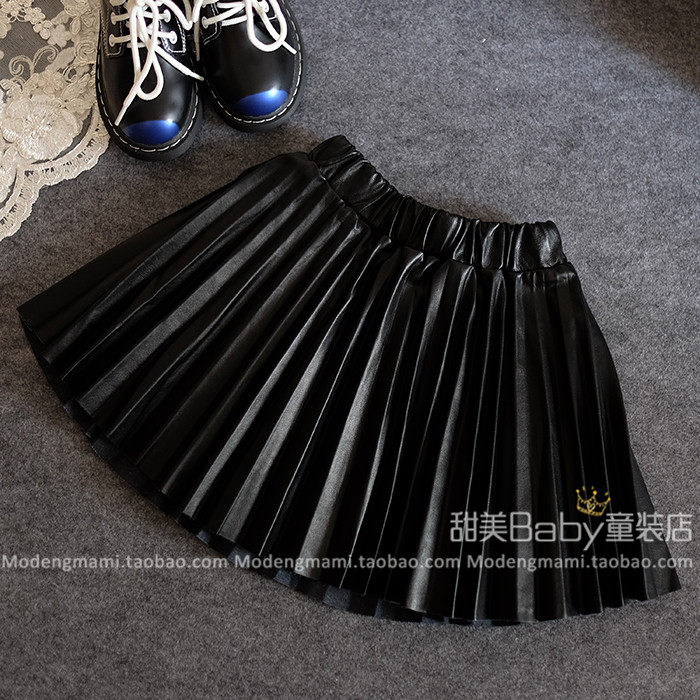 Jupe fillette en cuir - Ref 2051107 Image 1