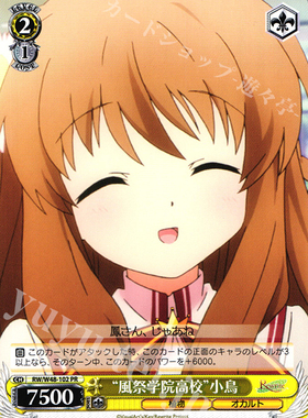 WS 黑白双翼 卡牌 REWRITE TV “風祭学院高校”小鳥 PR