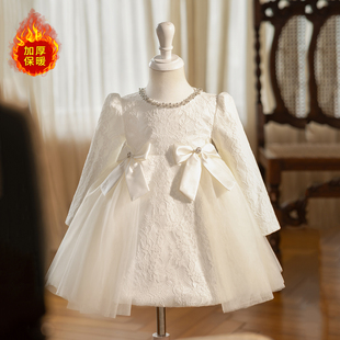 新款儿童公主裙花童婚礼钢琴主持人演出服女童礼服周岁女宝宝生日