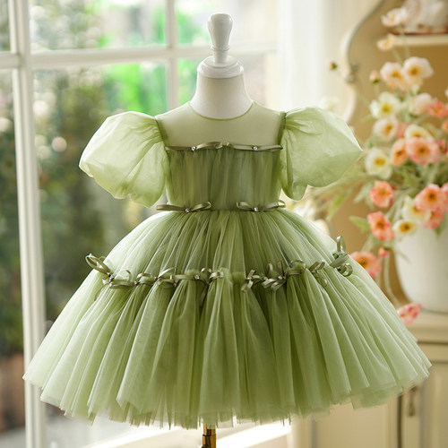 晚礼服女童韩版蓬蓬裙