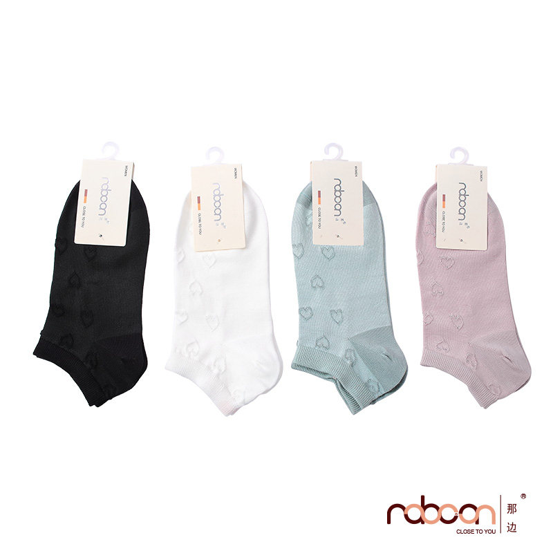 那边袜子女夏季短袜薄款防臭 0395莫代尔 防滑不掉跟低帮船袜