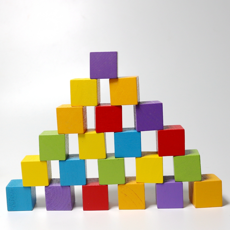 木制正方体小学生数学教具方块积