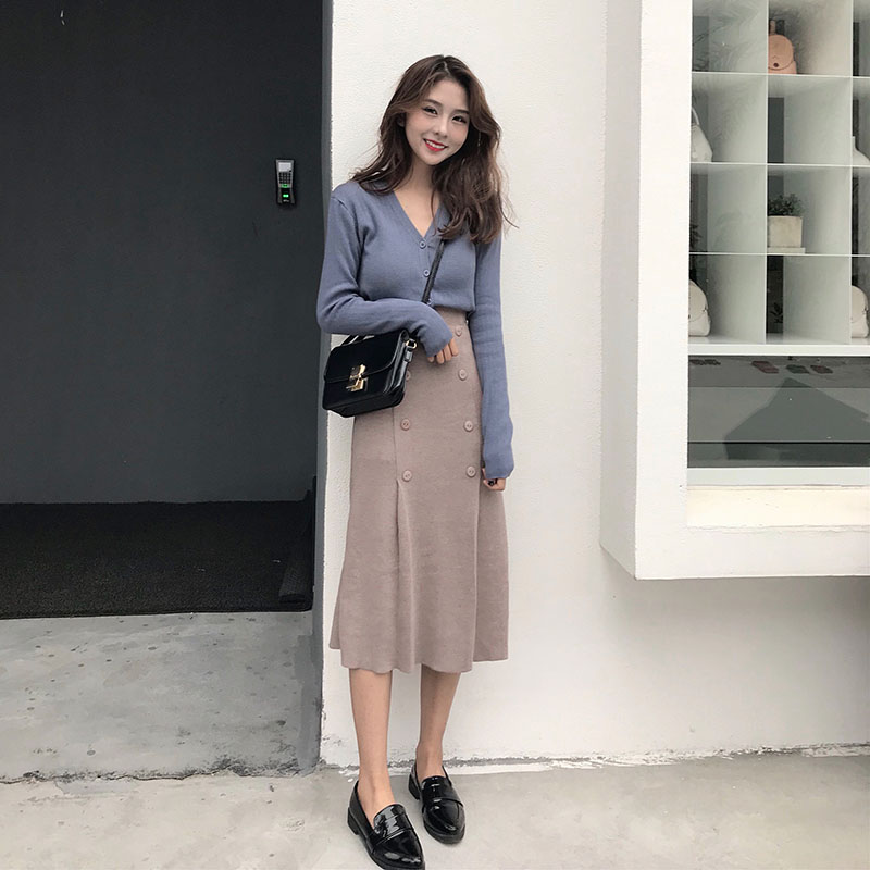 2018пîÇ^ʱÉÐÁ½¼þÌ×ÍíÍí·çÆøÖʺ«·¶ÕëÖ¯ÉÏÒ¸ÛζÌ×װȹ×Ó³±Å®