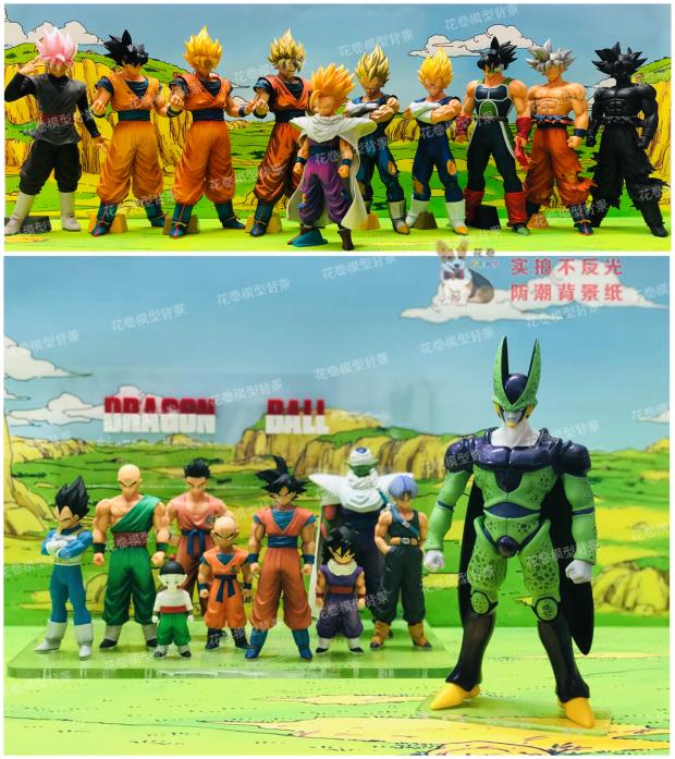 七龙珠手办盒贴纸展柜背景图