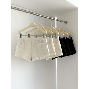 PPSHD女团腿秋冬搭配劳模圈圈呢料高腰短裤