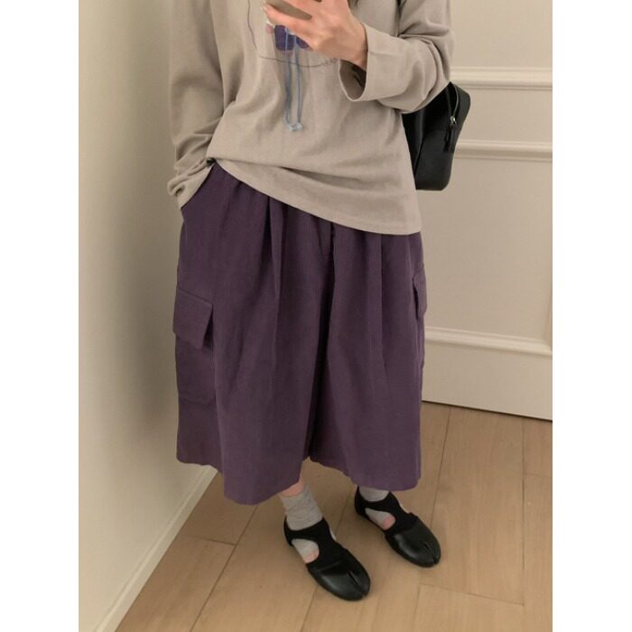 PPSHD｜早秋必入爆款百搭裤怒推韩系复古灯芯绒大口袋遮肉休闲裤