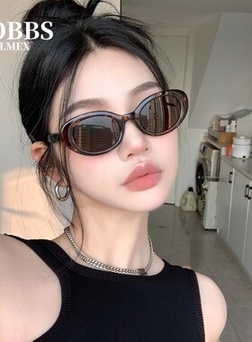 豹纹高级感欧美猫眼偏光墨镜