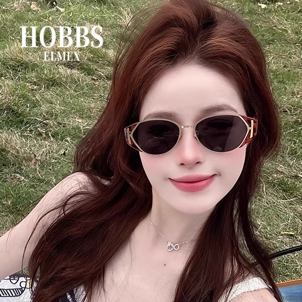 英国HOBBS ELMEX欧美小冰块墨镜玳瑁老钱风高级感海边太阳镜女款