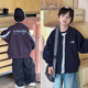 清仓 上衣宝宝纯色宽松休闲夹克外套 男童印花字母棒球服儿童秋装