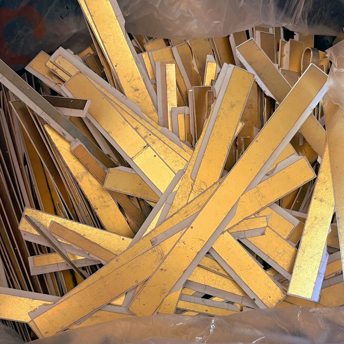 陶瓷镀金板材电子镀金废料黄金提炼环保提炼材料废旧镀金料